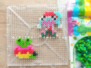 uonoragon-dracovish-kajicchu-applin-pokemon-galar-kawaii-dragon-iron-beads-free-zuan-daiso-small-square-green-pink-red-100kin-handmade-kids
