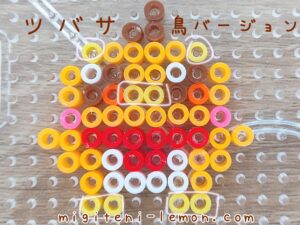 sky-precure-tsubasa-bird-orange-free-beads-zuan