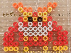 hihidaruma-darmanitan-normal-pokemon-beads-zuan-free-red