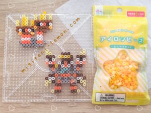 kametete-binacle-gamenodes-barbaracle-pokemon-beads-orange-brown-daiso-handmade