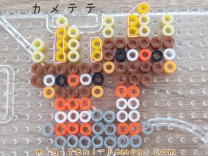 kametete-binacle-orange-pokemon-beads-zuan-free-handmade