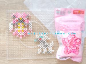mega-diancie-trimmien-furfrou-kawaii-pokemon-daiso-beads-zuan-handmade