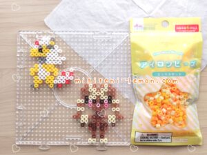 mega-denryu-ampharos-mimilop-lopunny-small-pokemon-daiso-beads-handmade