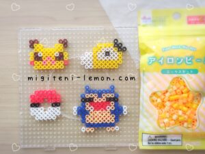 pokemon-donuts-pikachu-koduck-kabigon-daiso-beads-handmade